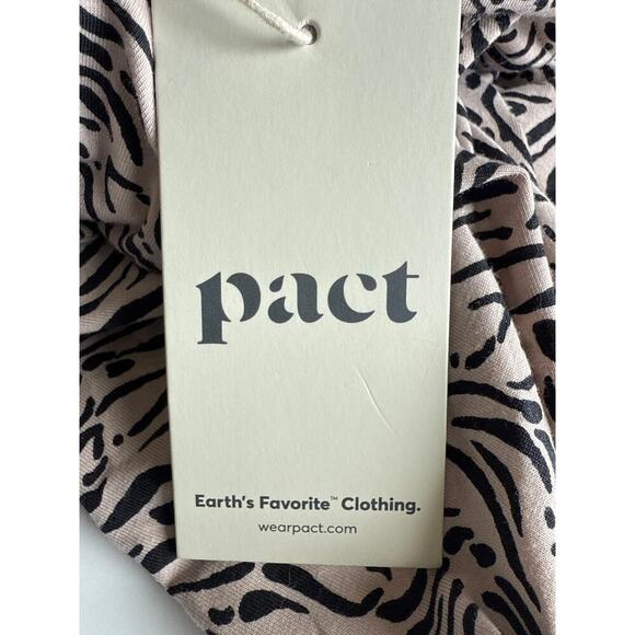 PACT Women’s Maya Halter Dress Size S Windswept Oat Cotton - Picture 10 of 11